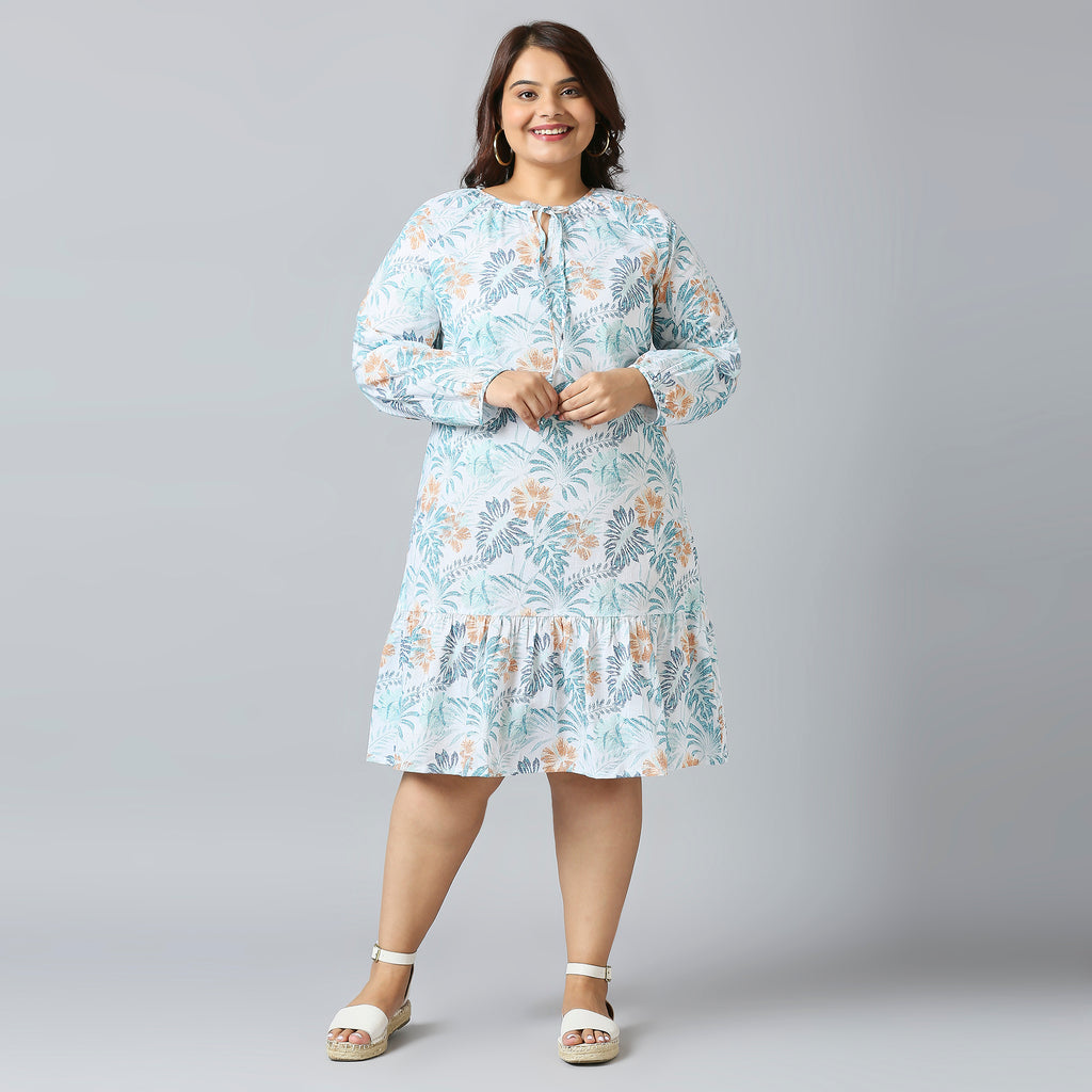 Plus Size Dress | 2XL - 8XL | 100% Cotton | White