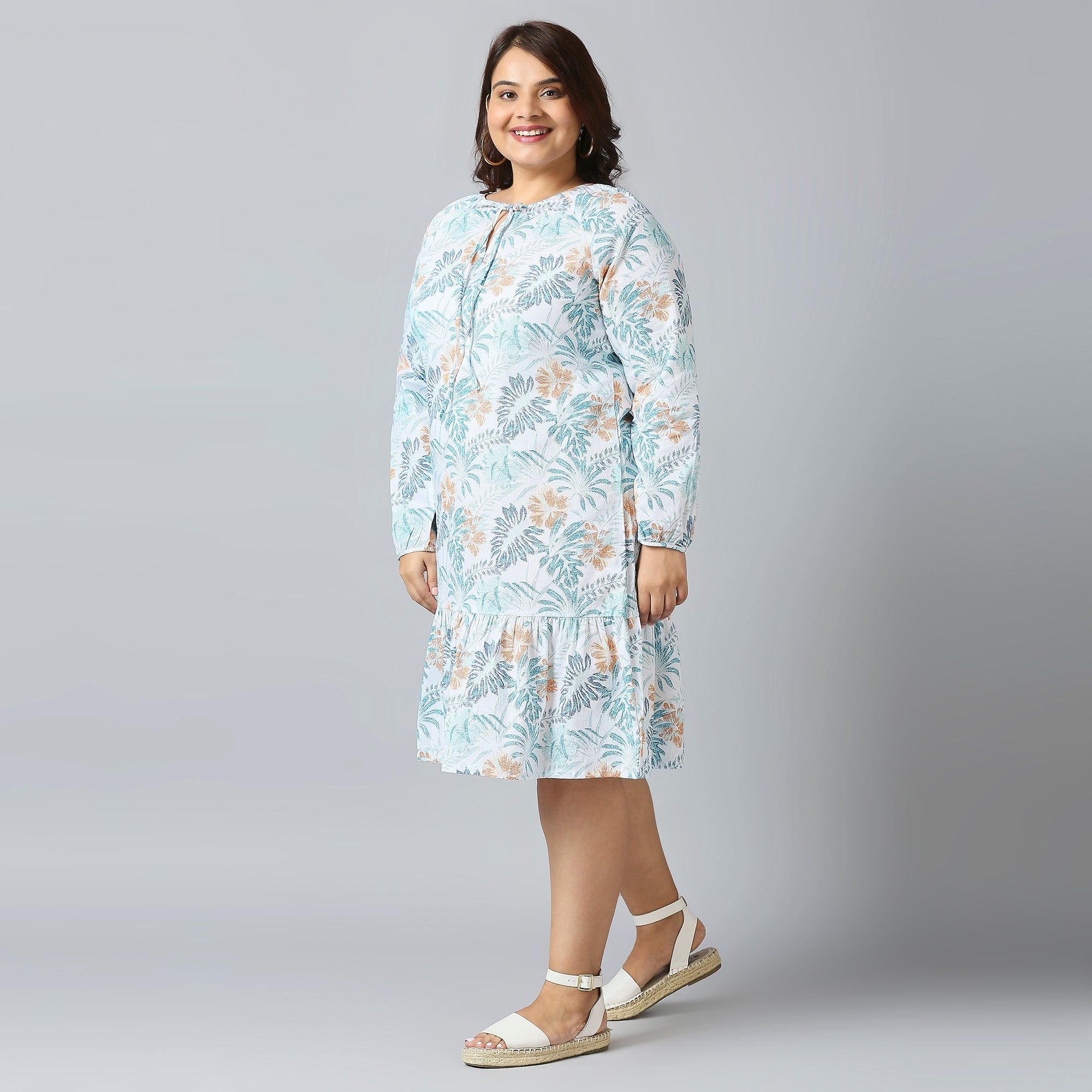 Plus Size Dress | 2XL - 8XL | 100% Cotton | White
