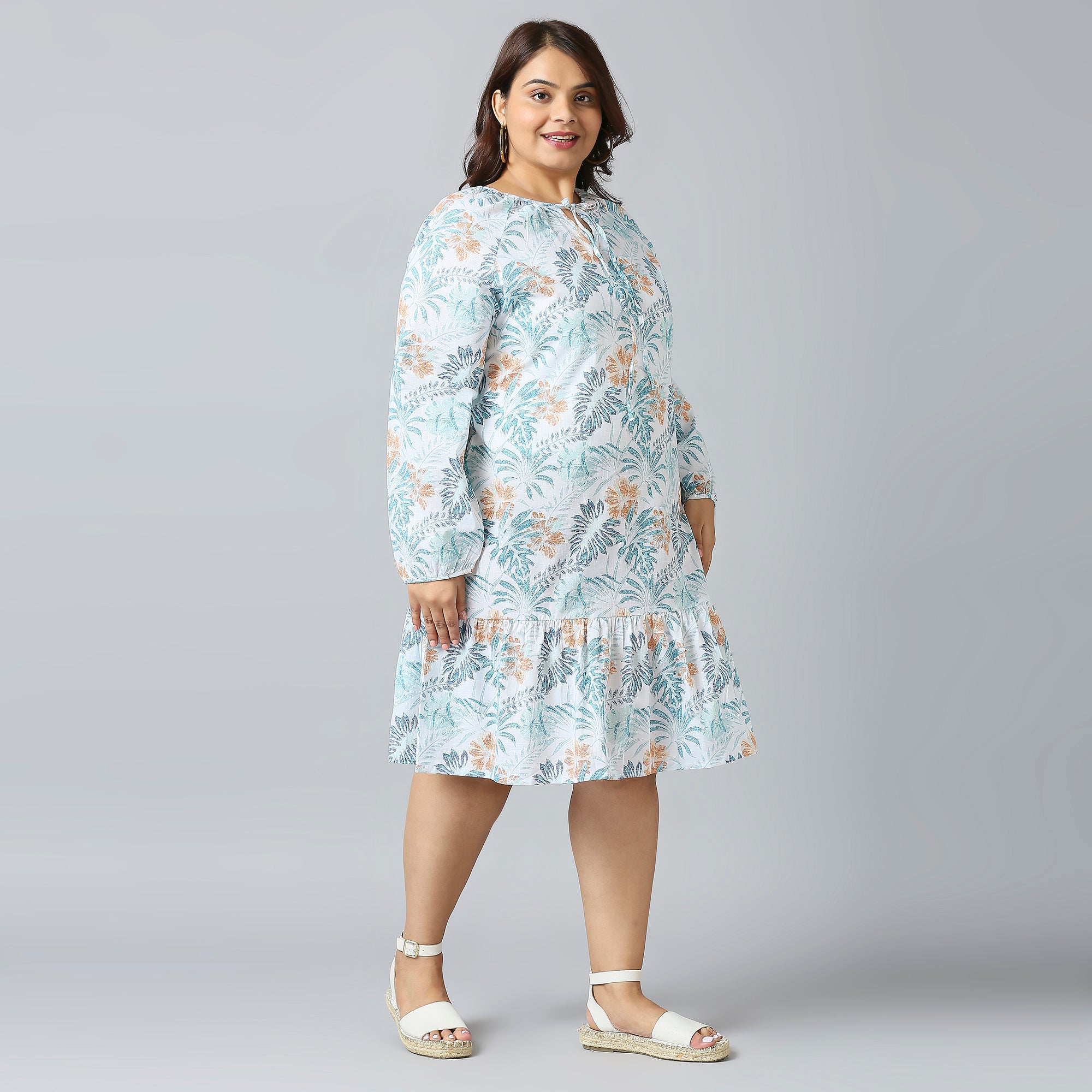 Plus Size Dress | 2XL - 8XL | 100% Cotton | White