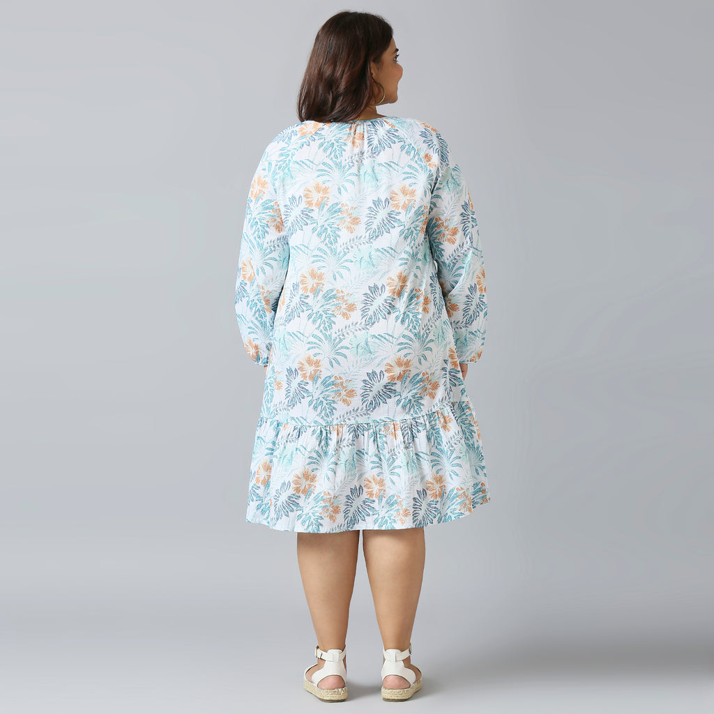 Plus Size Dress | 2XL - 8XL | 100% Cotton | White