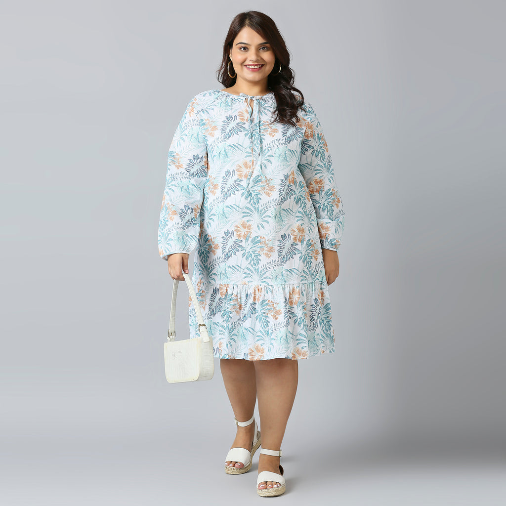 Plus Size Dress | 2XL - 8XL | 100% Cotton | White