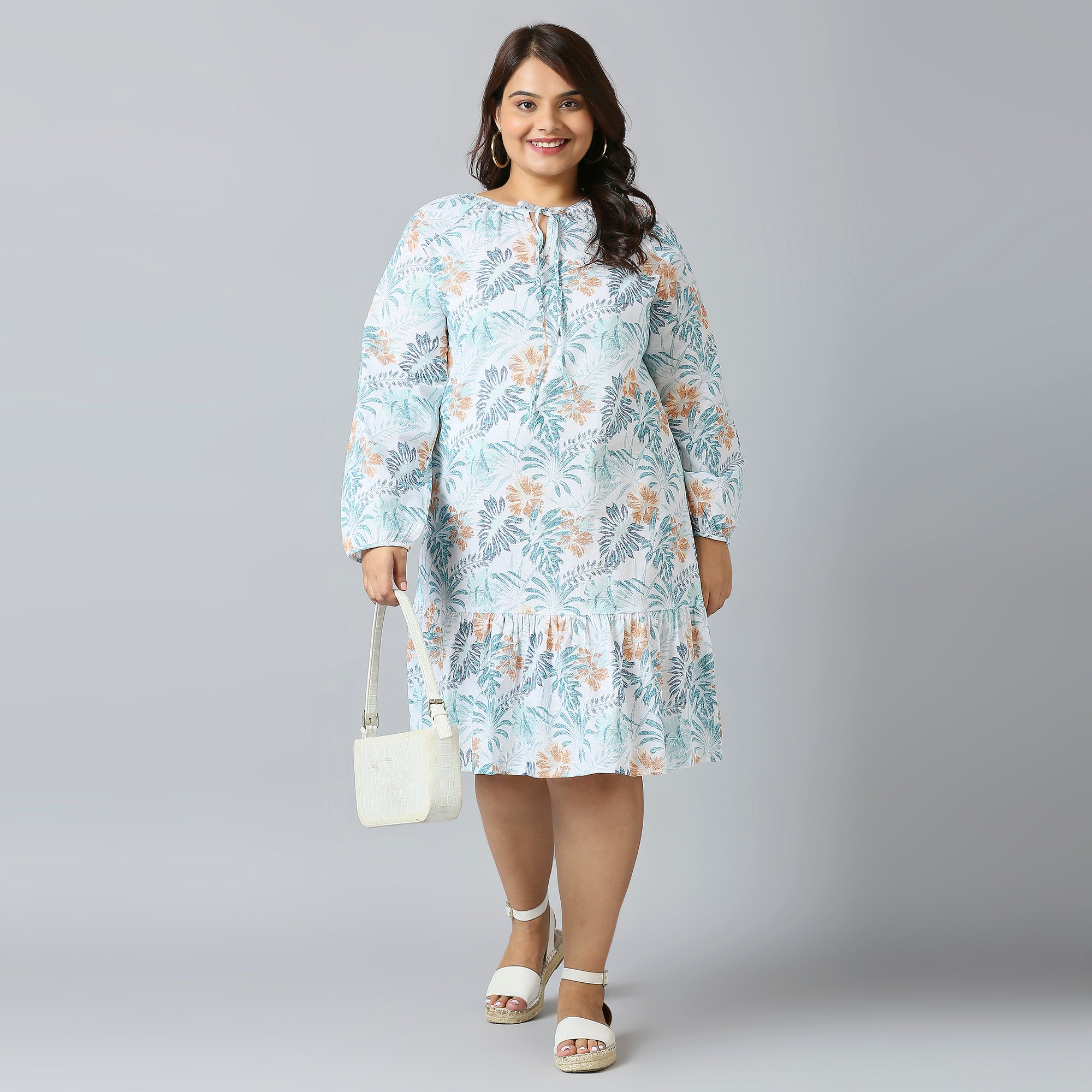 Plus Size Dress | 2XL - 8XL | 100% Cotton | White