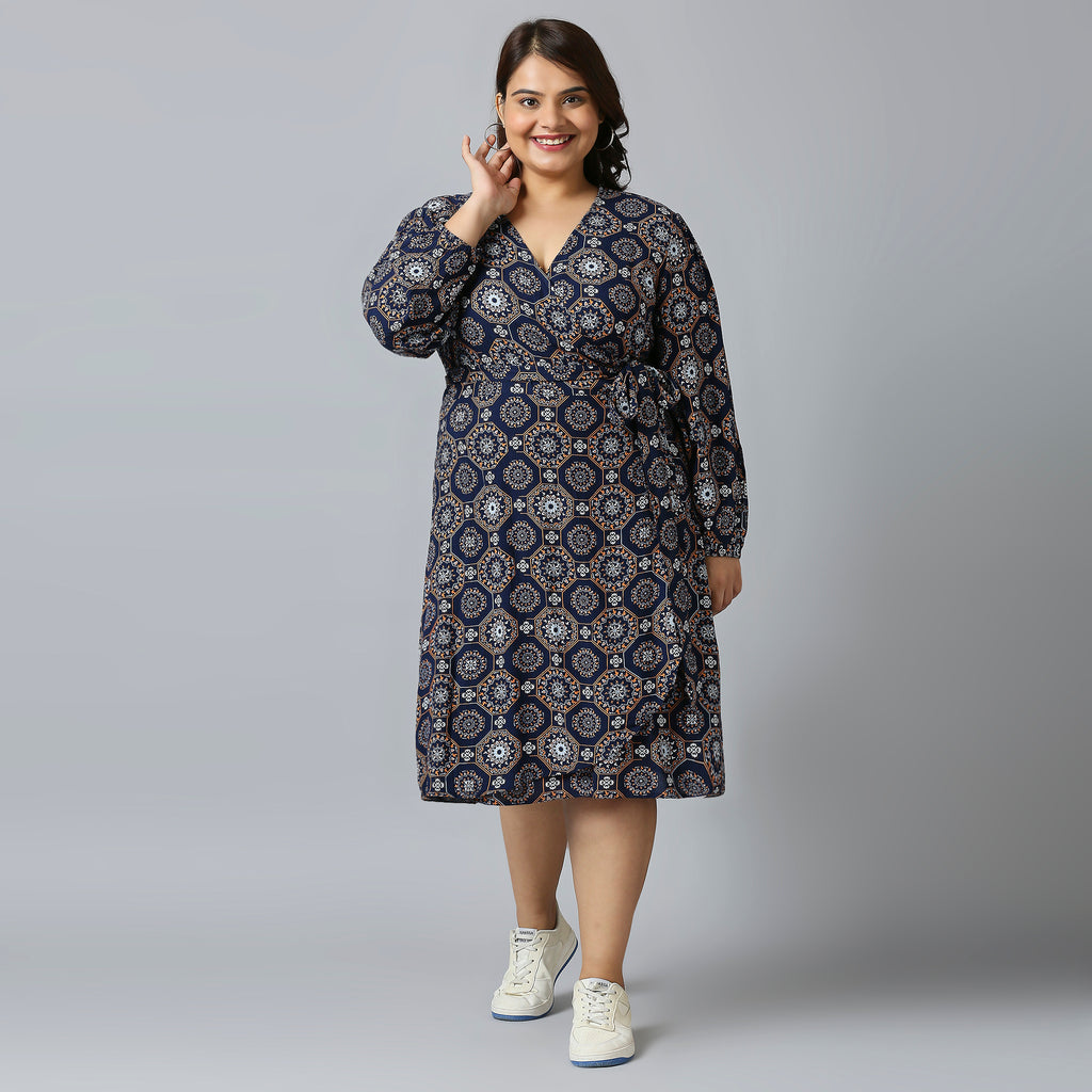 Plus Size Dress | 2XL - 8XL | Blue