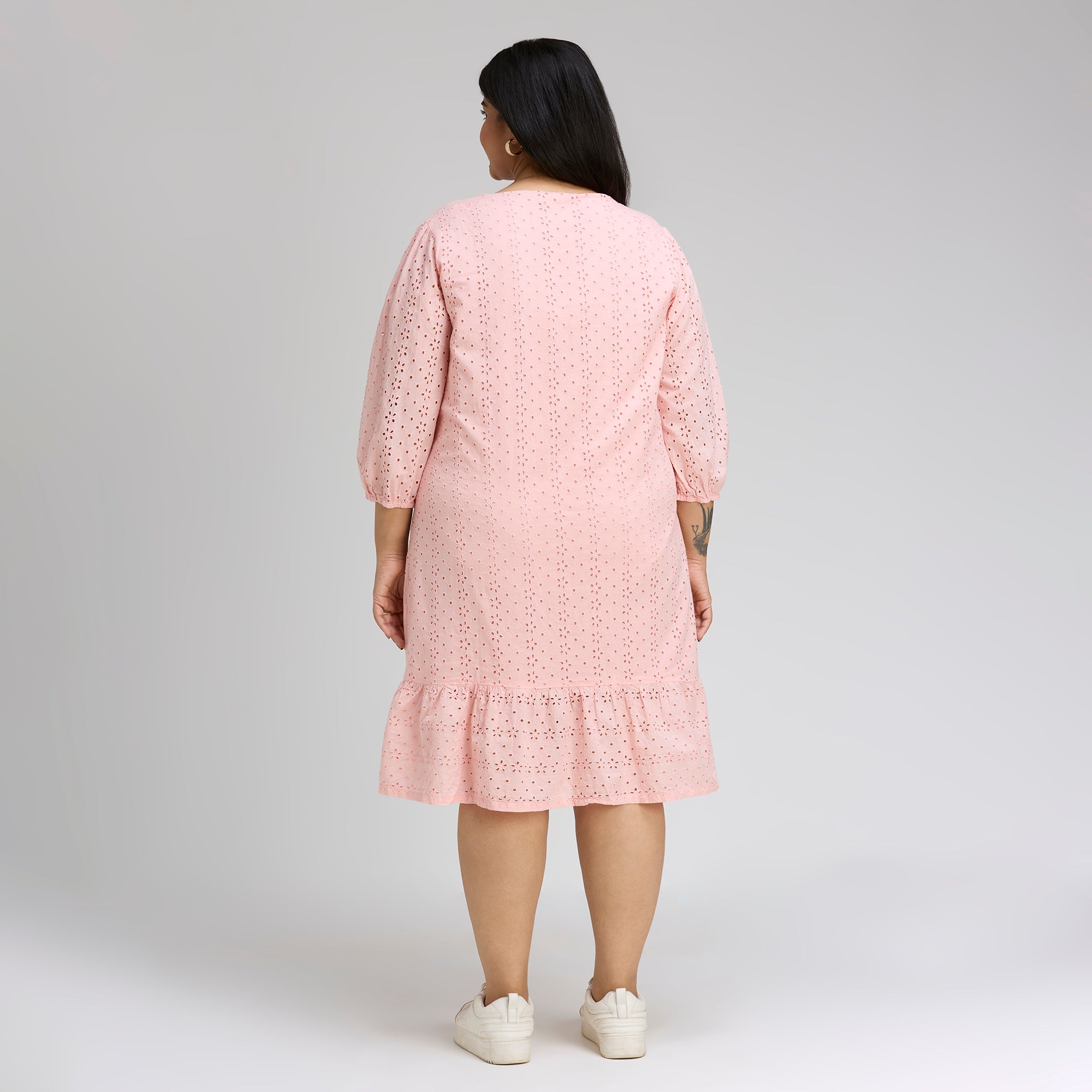 Plus Size Dress | 2XL-8XL | 100% Cotton | Peach