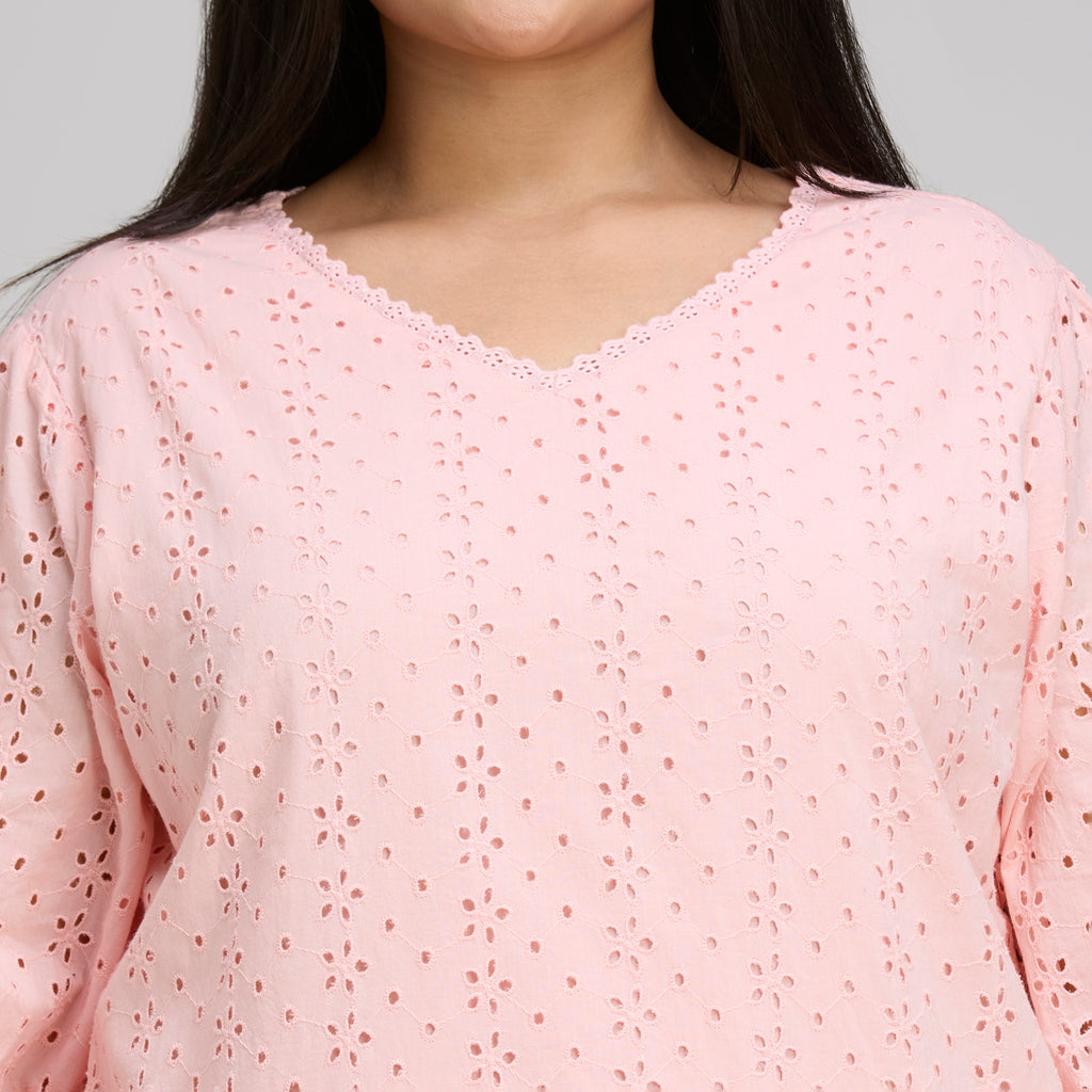 Plus Size Dress | 2XL-8XL | 100% Cotton | Peach