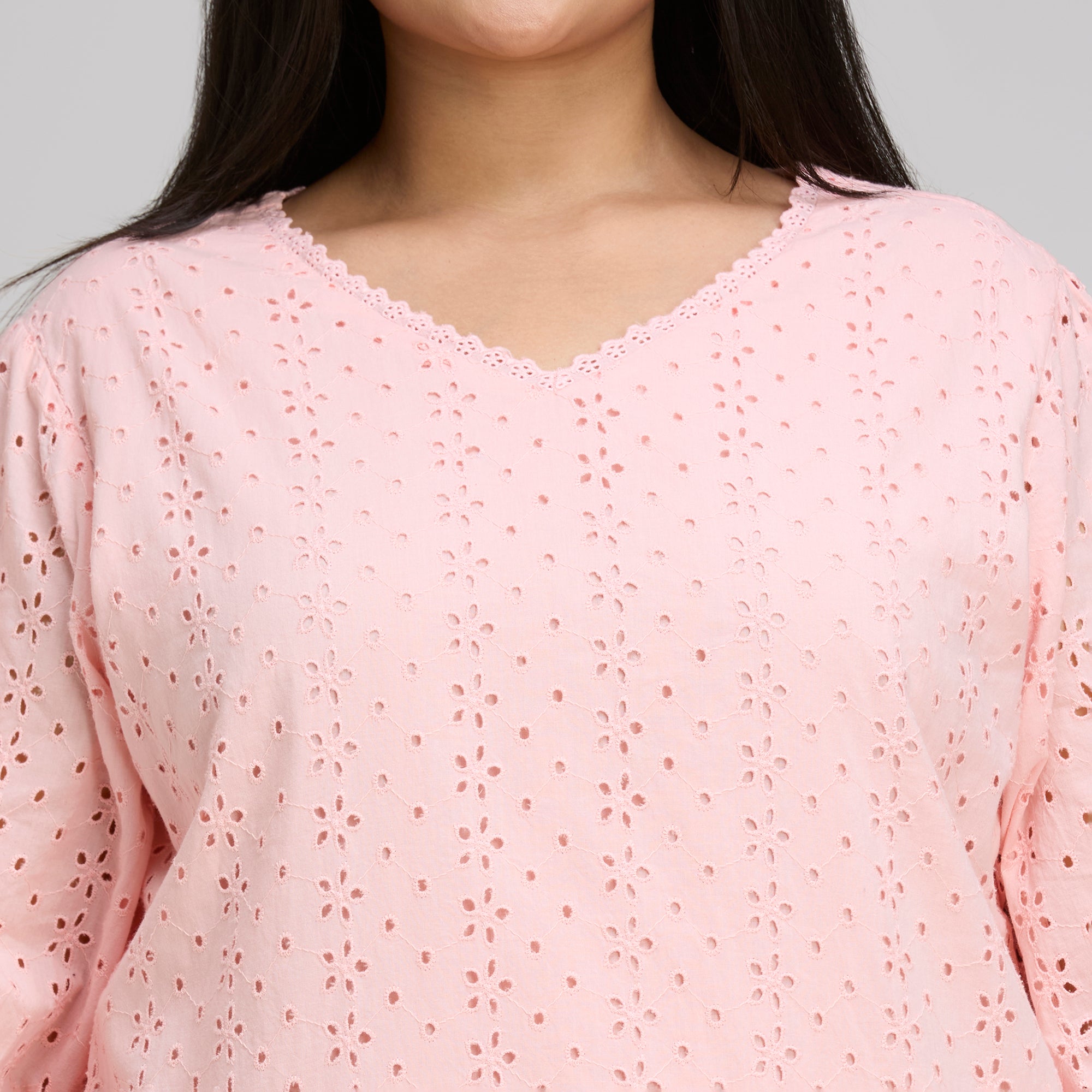 Plus Size Dress | 2XL-8XL | 100% Cotton | Peach