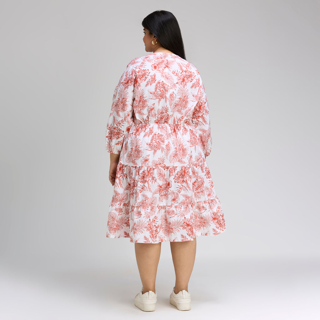 Plus Size Dress | 2XL-8XL | 100% Cotton | Rust
