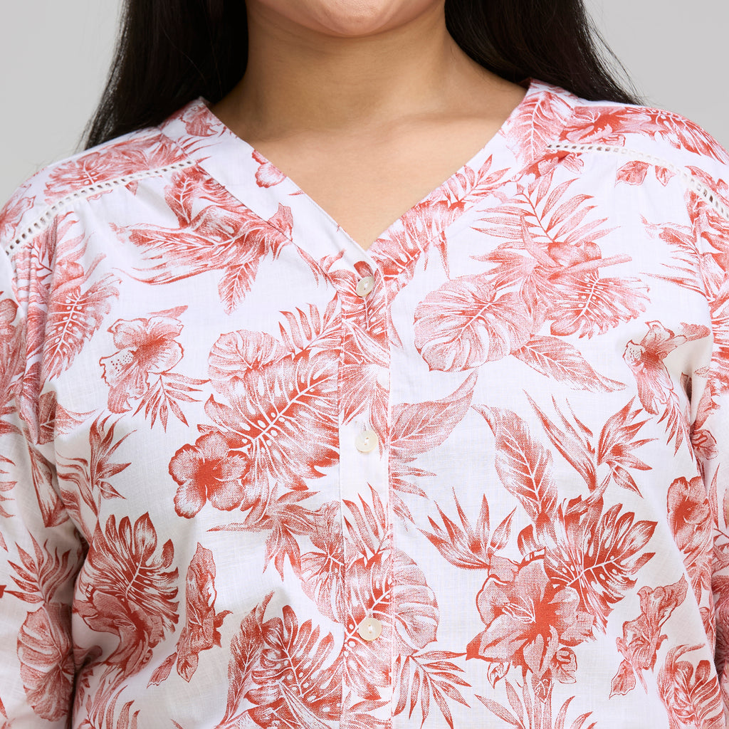 Plus Size Dress | 2XL-8XL | 100% Cotton | Rust