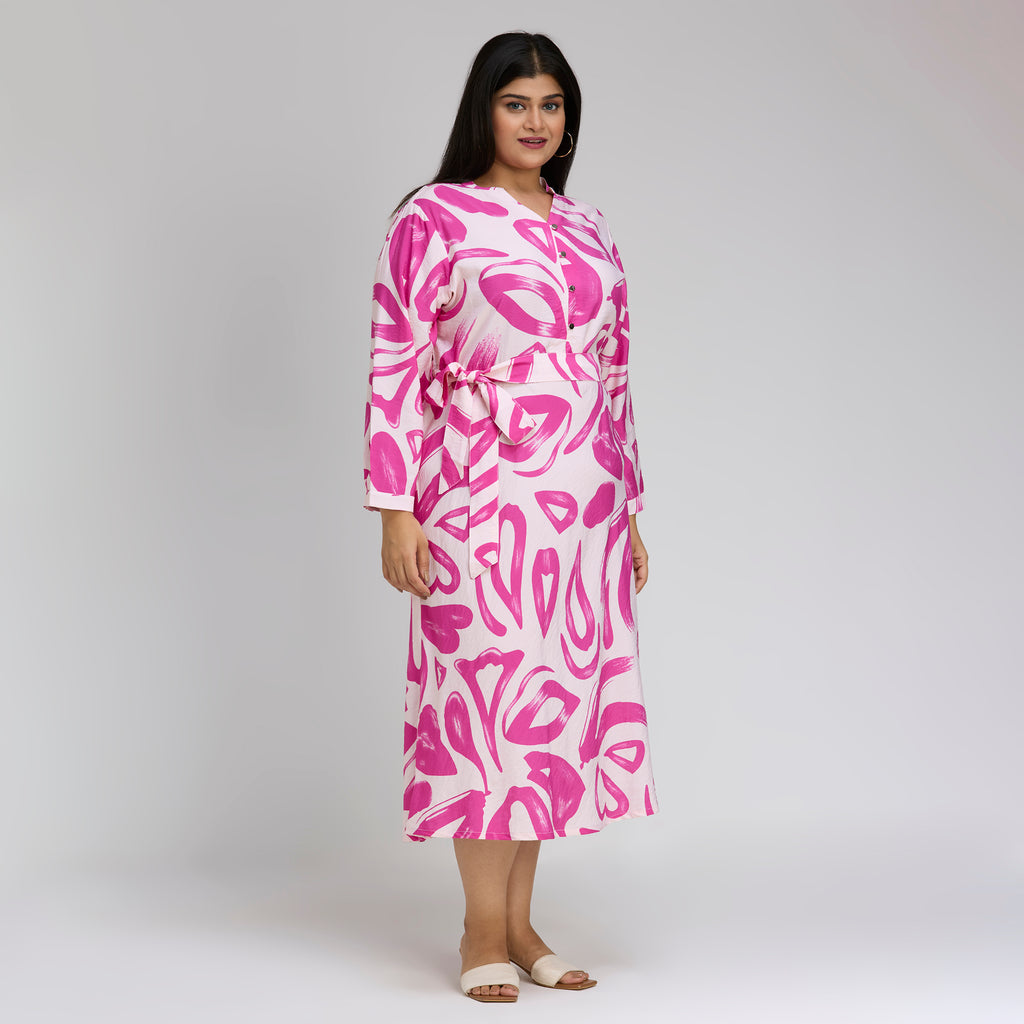 Plus Size Dress | 2XL-8XL | Pink