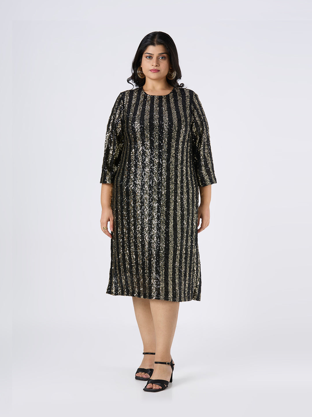 Plus Size Dress | 2XL-8XL | 100% Cotton | Black