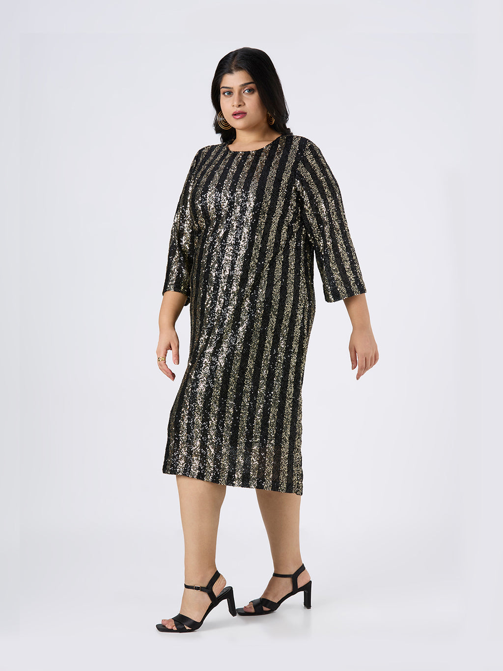 Plus Size Dress | 2XL-8XL | 100% Cotton | Black