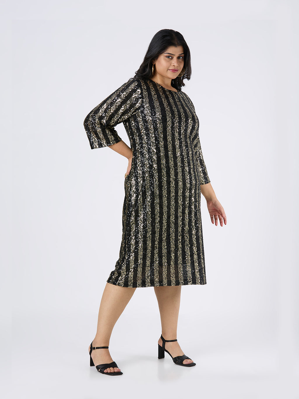 Plus Size Dress | 2XL-8XL | 100% Cotton | Black