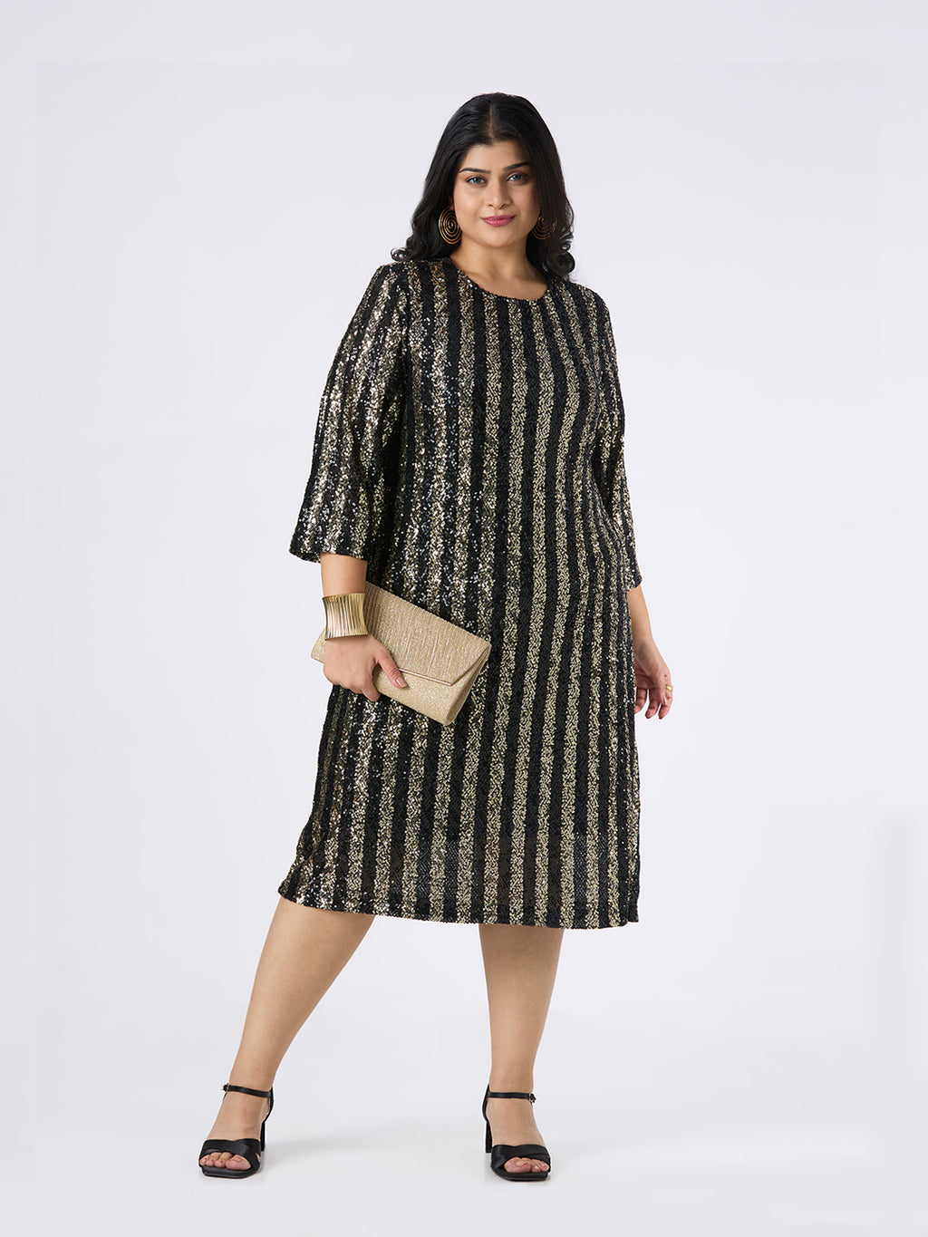 Plus Size Dress | 2XL-8XL | 100% Cotton | Black
