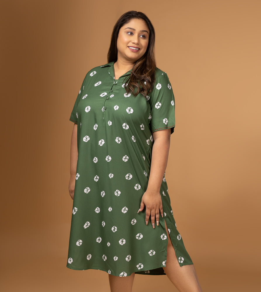 Plus Size Dress | XL - 7XL | Green