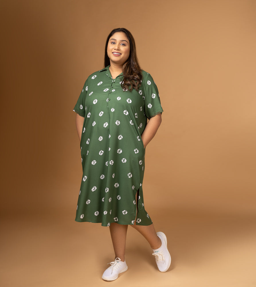 Plus Size Dress | XL - 7XL | Green