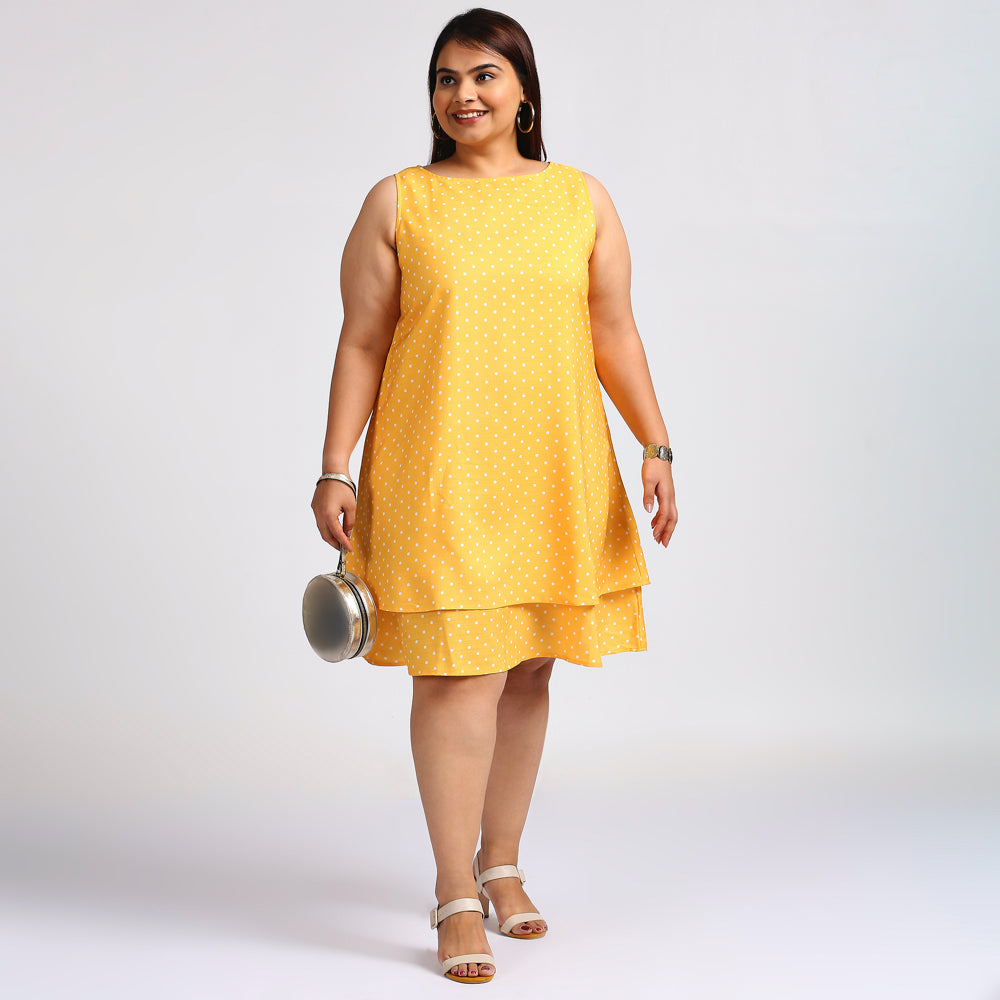 Plus Size Dress | XL - 7XL | Mustard Yellow