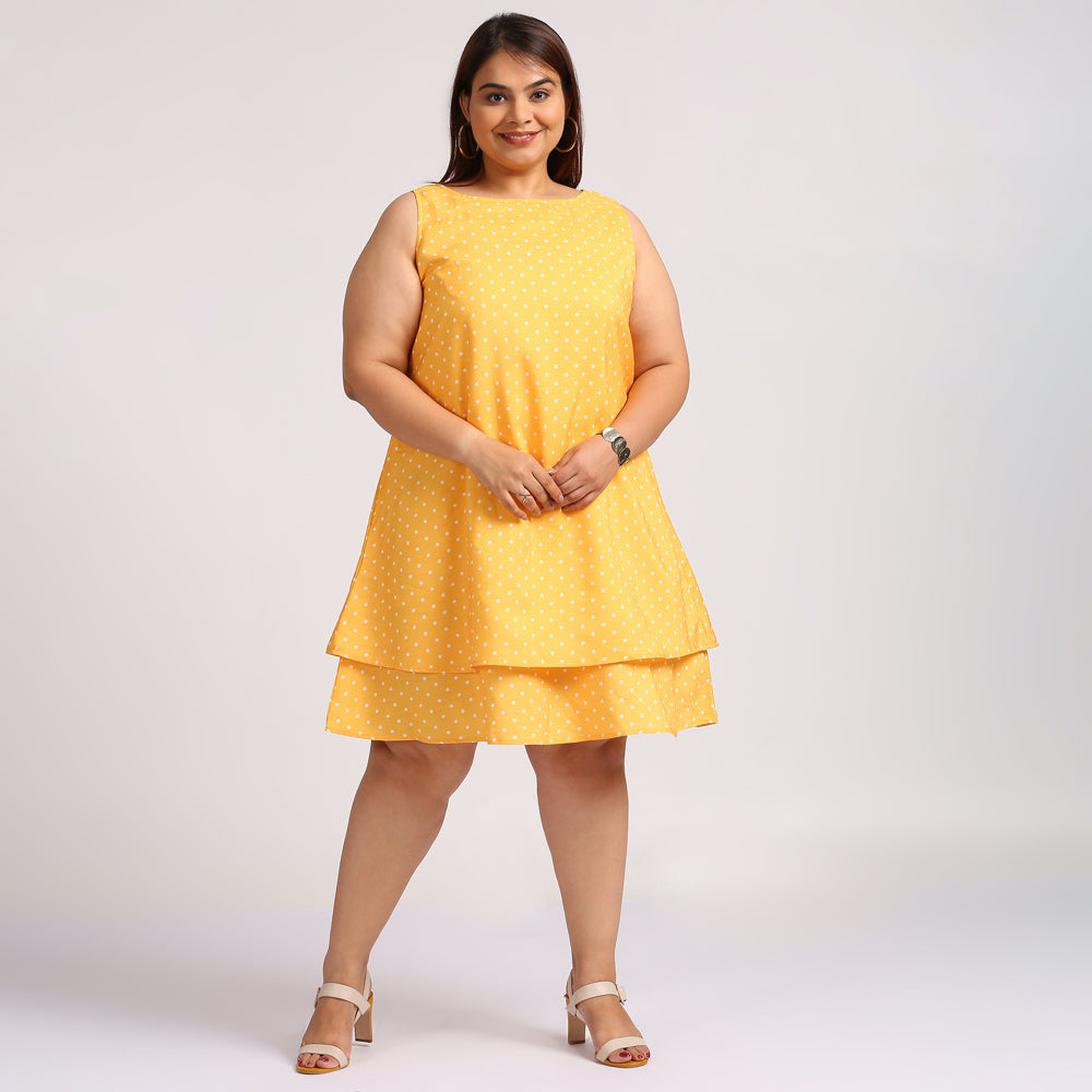 Plus Size Dress | XL - 7XL | Mustard Yellow