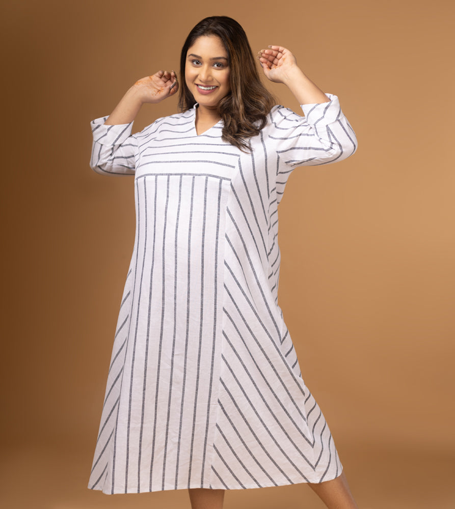 Plus Size Dress | XL - 7XL | Off White