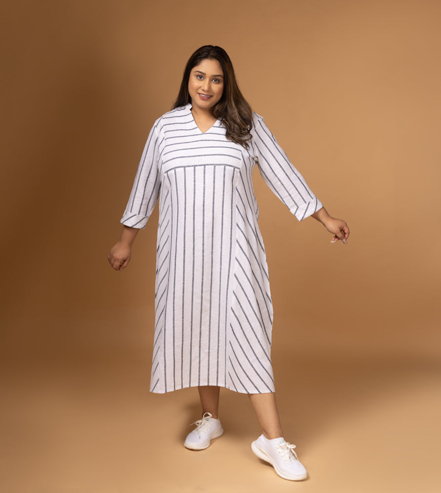 Plus Size Dress | XL - 7XL | Off White