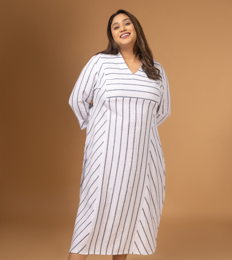 Plus Size Dress | XL - 7XL | Off White