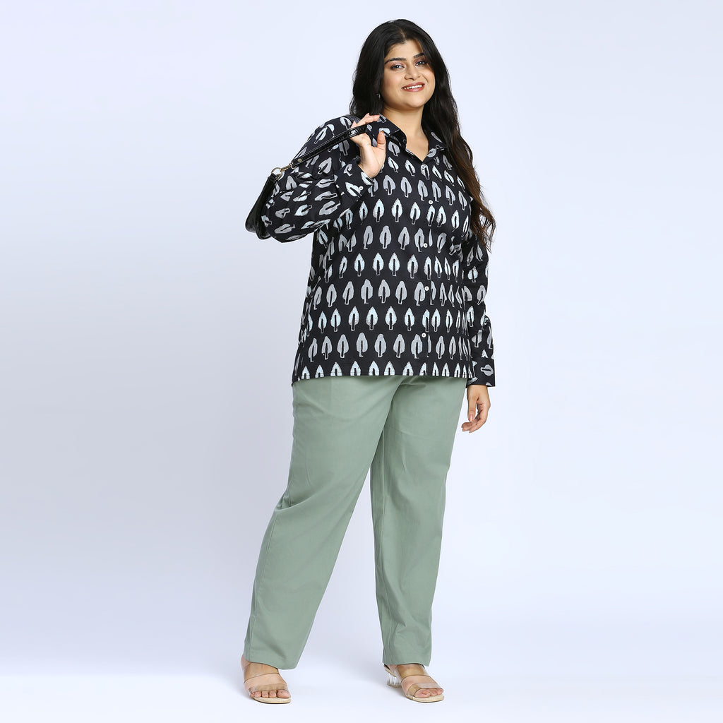 Plus Size Pant | 2XL - 8XL | 100% Cotton | Sage Green