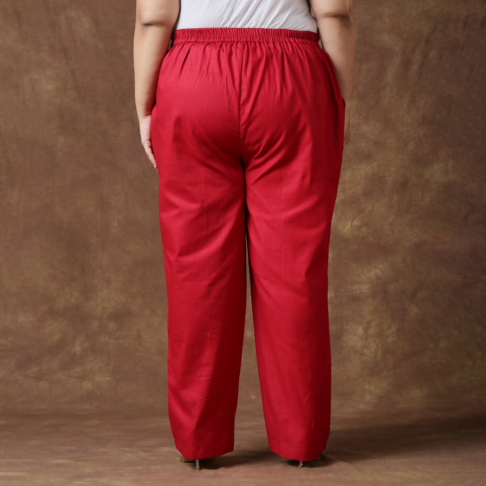 Plus Size Pant | 2XL - 8XL | 100% Cotton | Maroon