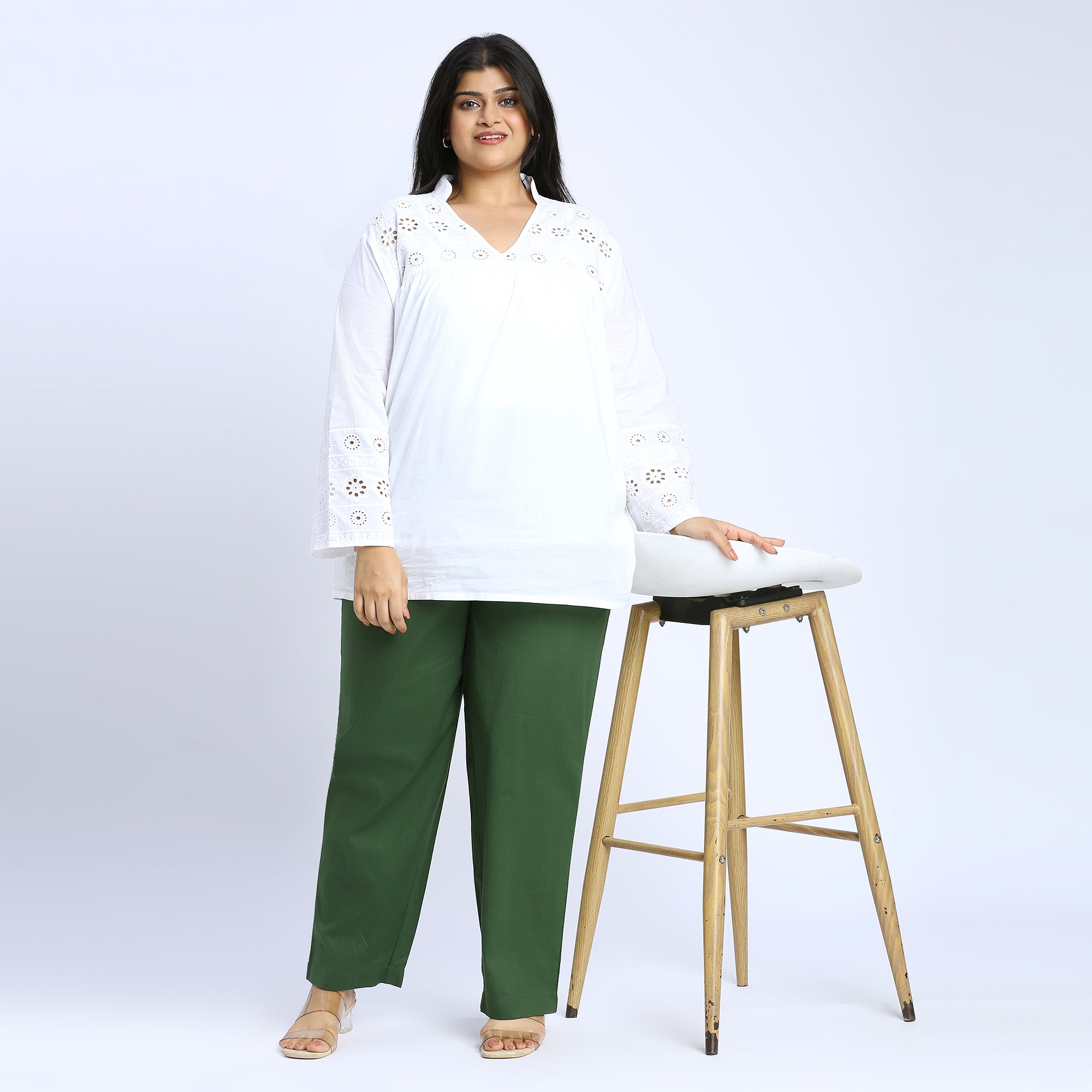 Plus Size Pant | 2XL - 8XL | 100% Cotton | Dark Green