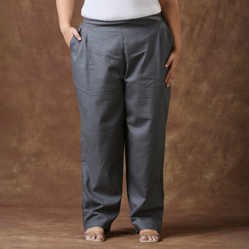 Plus Size Pant | 2XL - 8XL | 100% Cotton | Grey