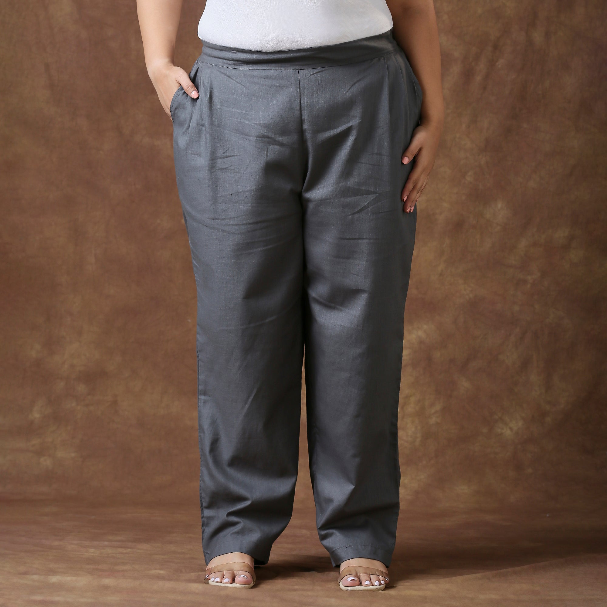 Plus Size Pant | 2XL - 8XL | 100% Cotton | Grey