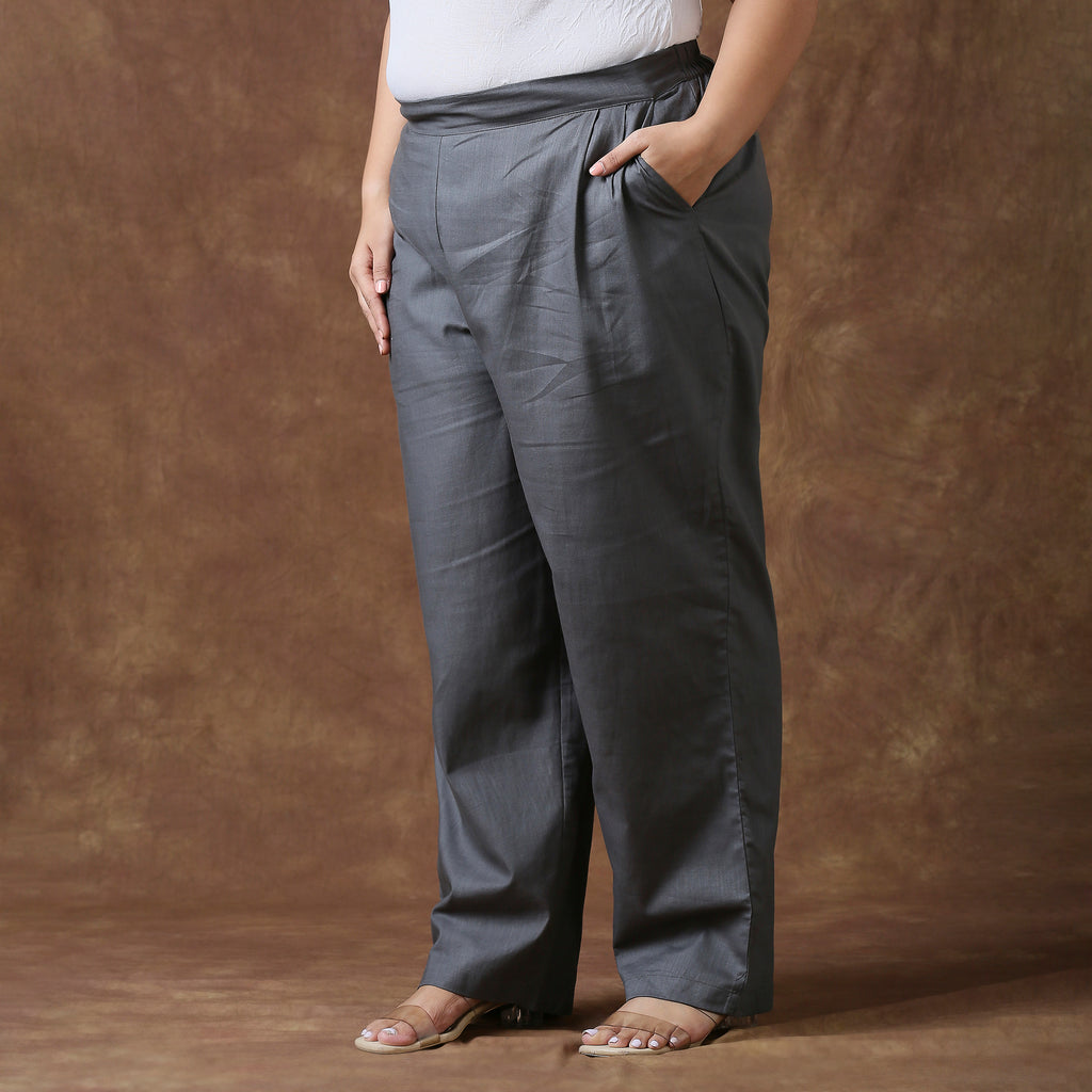 Plus Size Pant | 2XL - 8XL | 100% Cotton | Grey