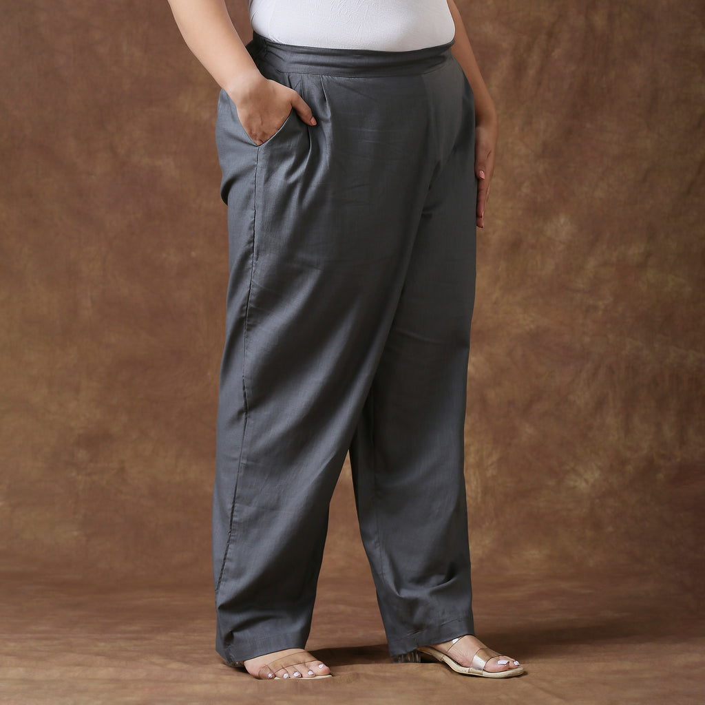 Plus Size Pant | 2XL - 8XL | 100% Cotton | Grey