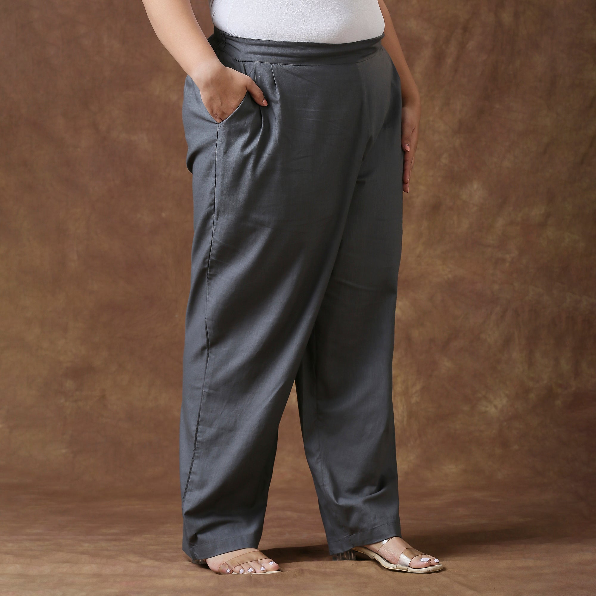 Plus Size Pant | 2XL - 8XL | 100% Cotton | Grey