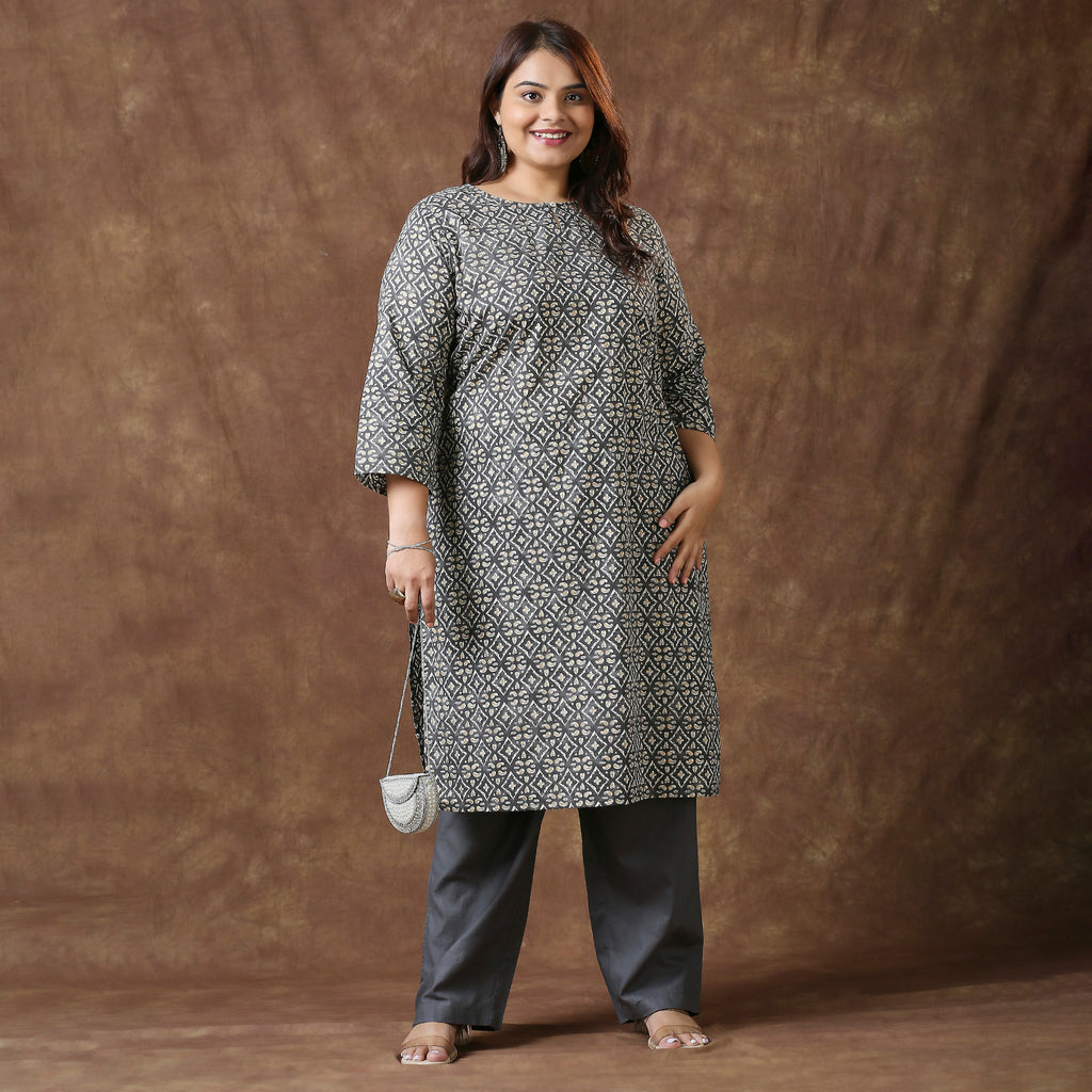 Plus Size Pant | 2XL - 8XL | 100% Cotton | Grey
