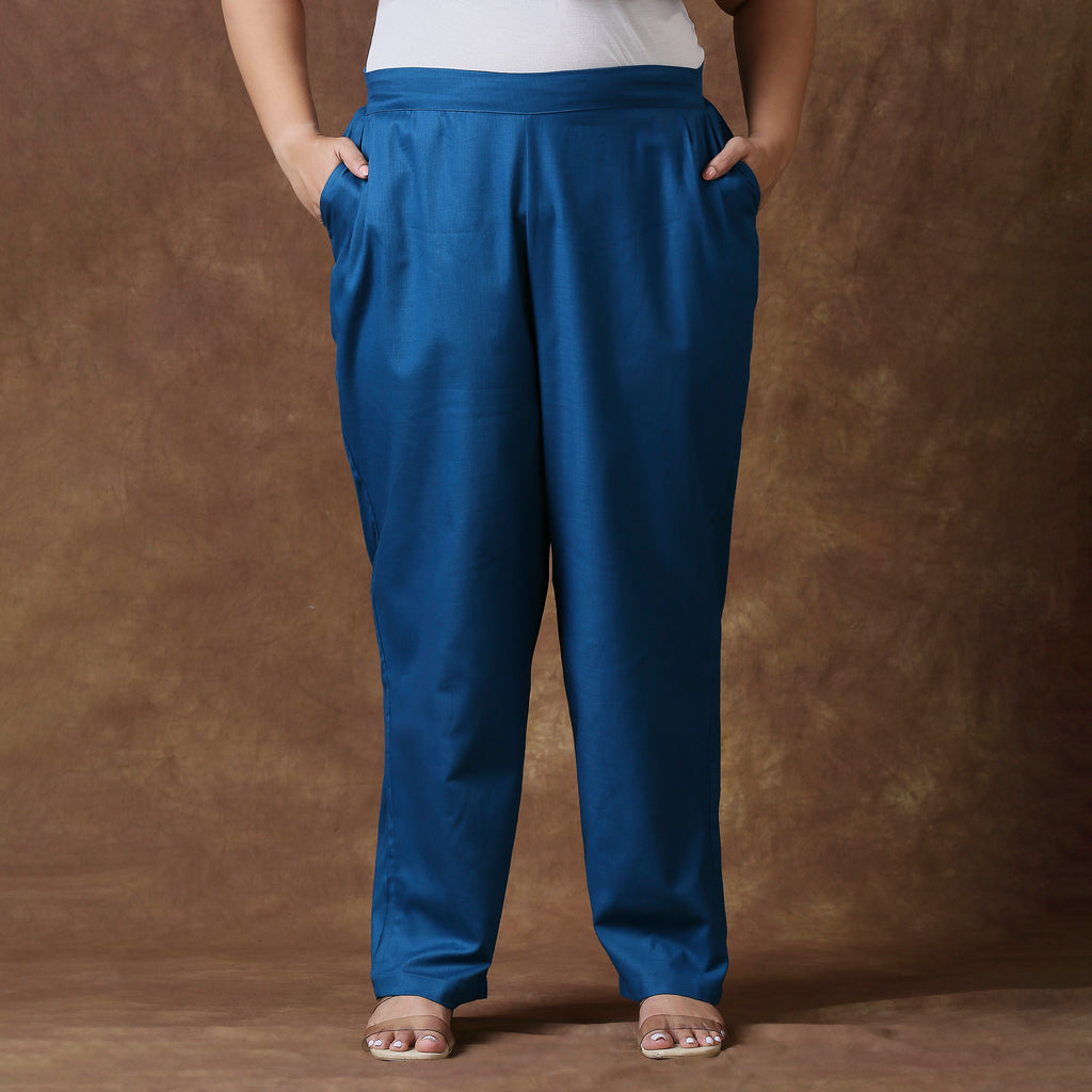 Plus Size Pant | 2XL - 8XL | 100% Cotton | Indigo Blue