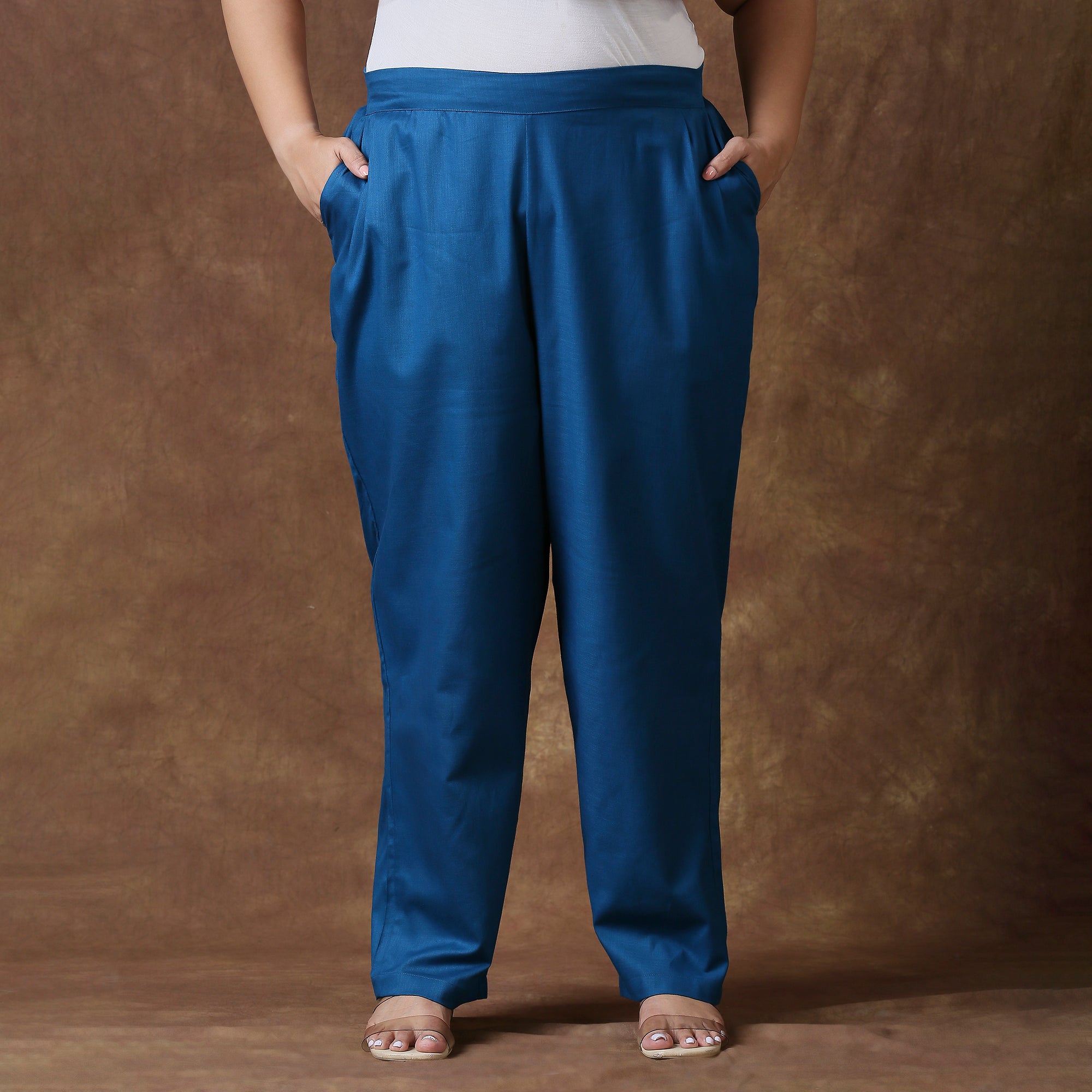 Plus Size Pant | 2XL - 8XL | 100% Cotton | Indigo Blue