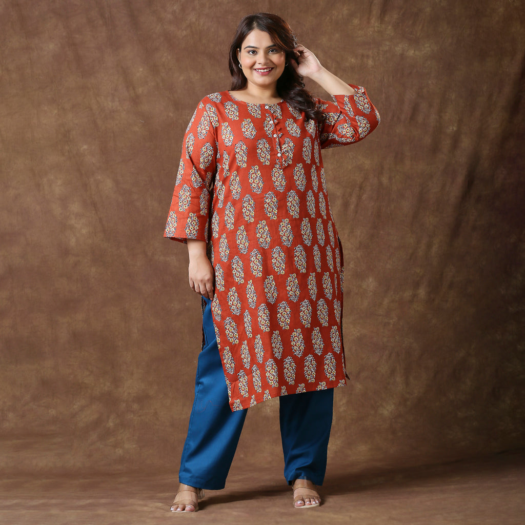 Plus Size Pant | 2XL - 8XL | 100% Cotton | Indigo Blue