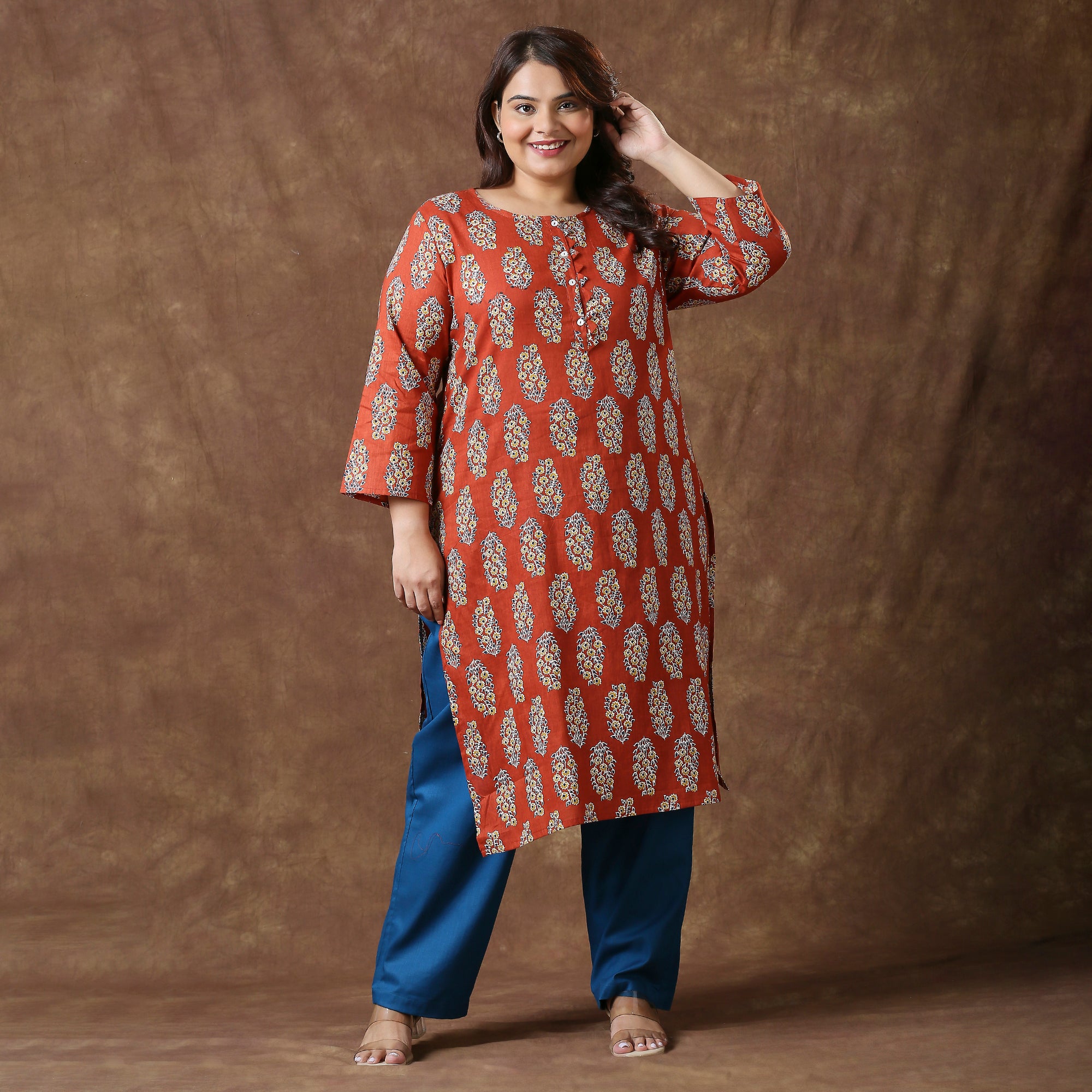 Plus Size Pant | 2XL - 8XL | 100% Cotton | Indigo Blue