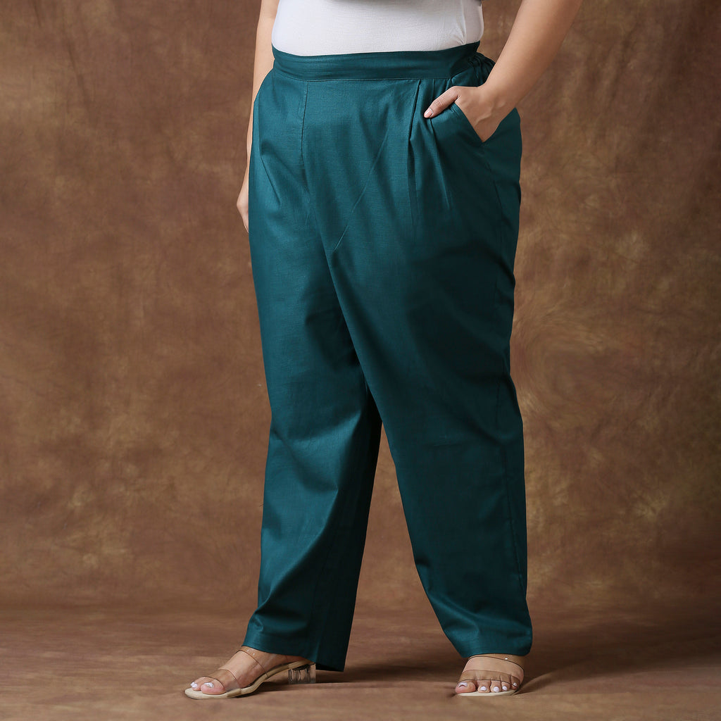 Plus Size Pant | 2XL - 8XL | 100% Cotton | Bottle Green