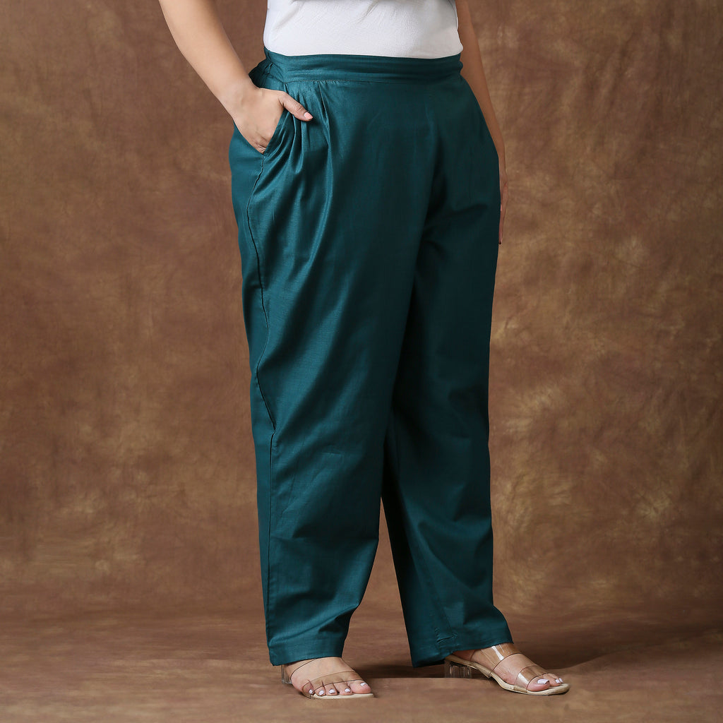 Plus Size Pant | 2XL - 8XL | 100% Cotton | Bottle Green