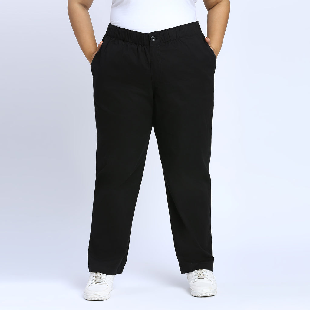 Plus Size Pant | 2XL - 8XL | 100% Cotton | Black