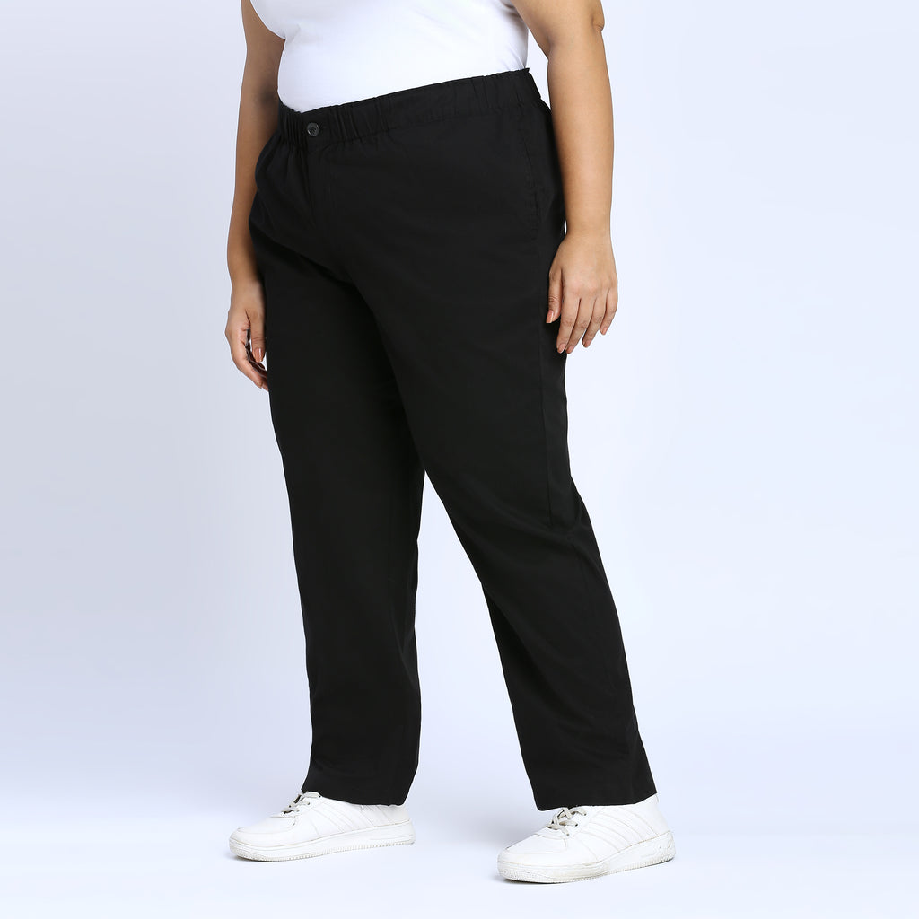 Plus Size Pant | 2XL - 8XL | 100% Cotton | Black