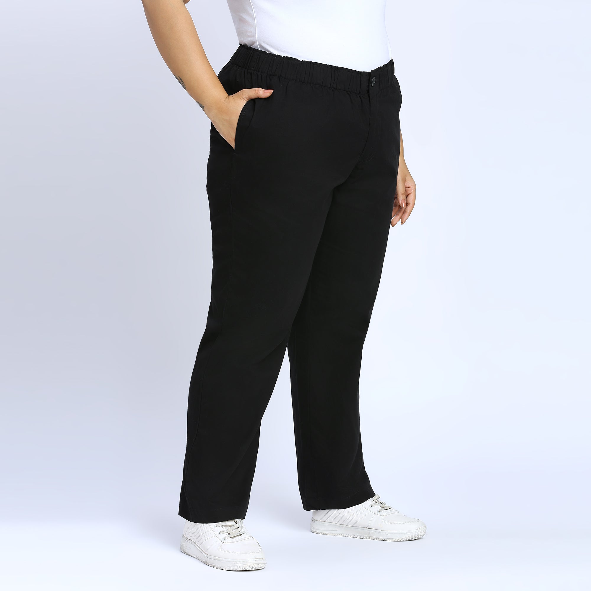 Plus Size Pant | 2XL - 8XL | 100% Cotton | Black