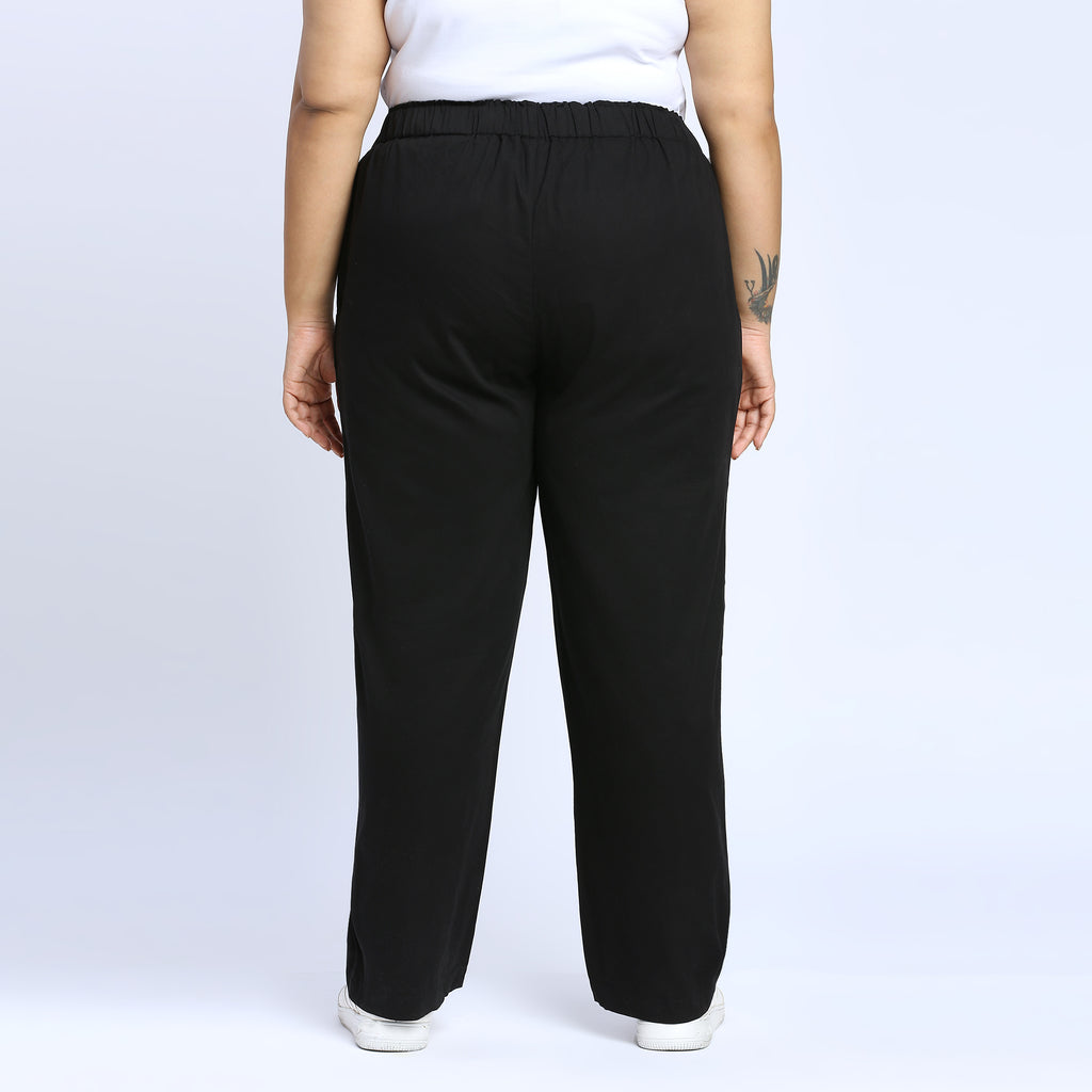 Plus Size Pant | 2XL - 8XL | 100% Cotton | Black