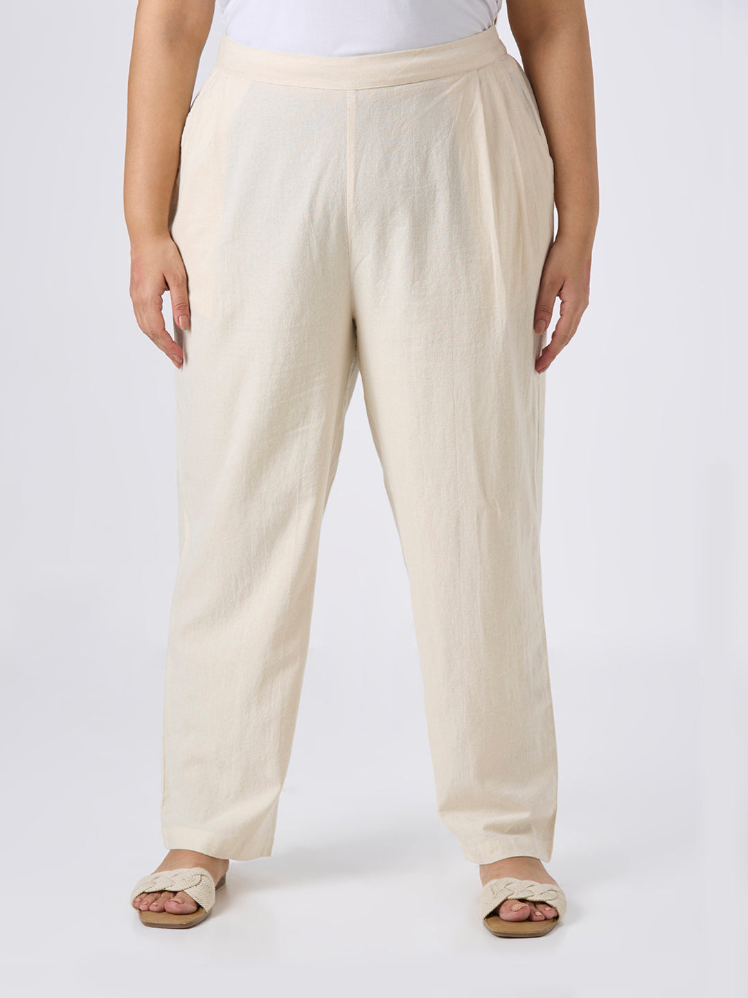 Plus Size Pant | 2XL - 8XL | 100% Cotton | Natural
