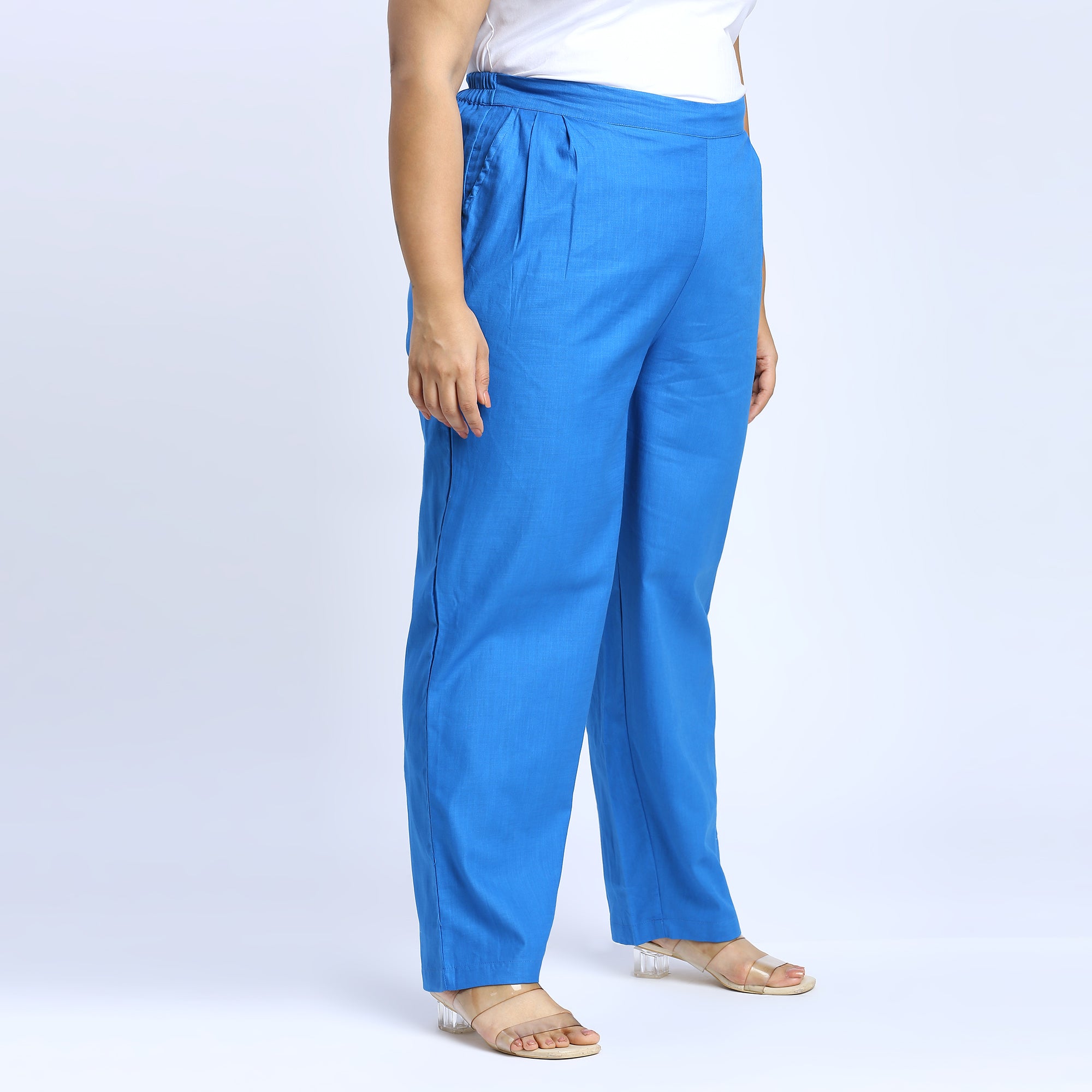 Plus Size Pant | 2XL - 8XL | 100% Cotton | Blue