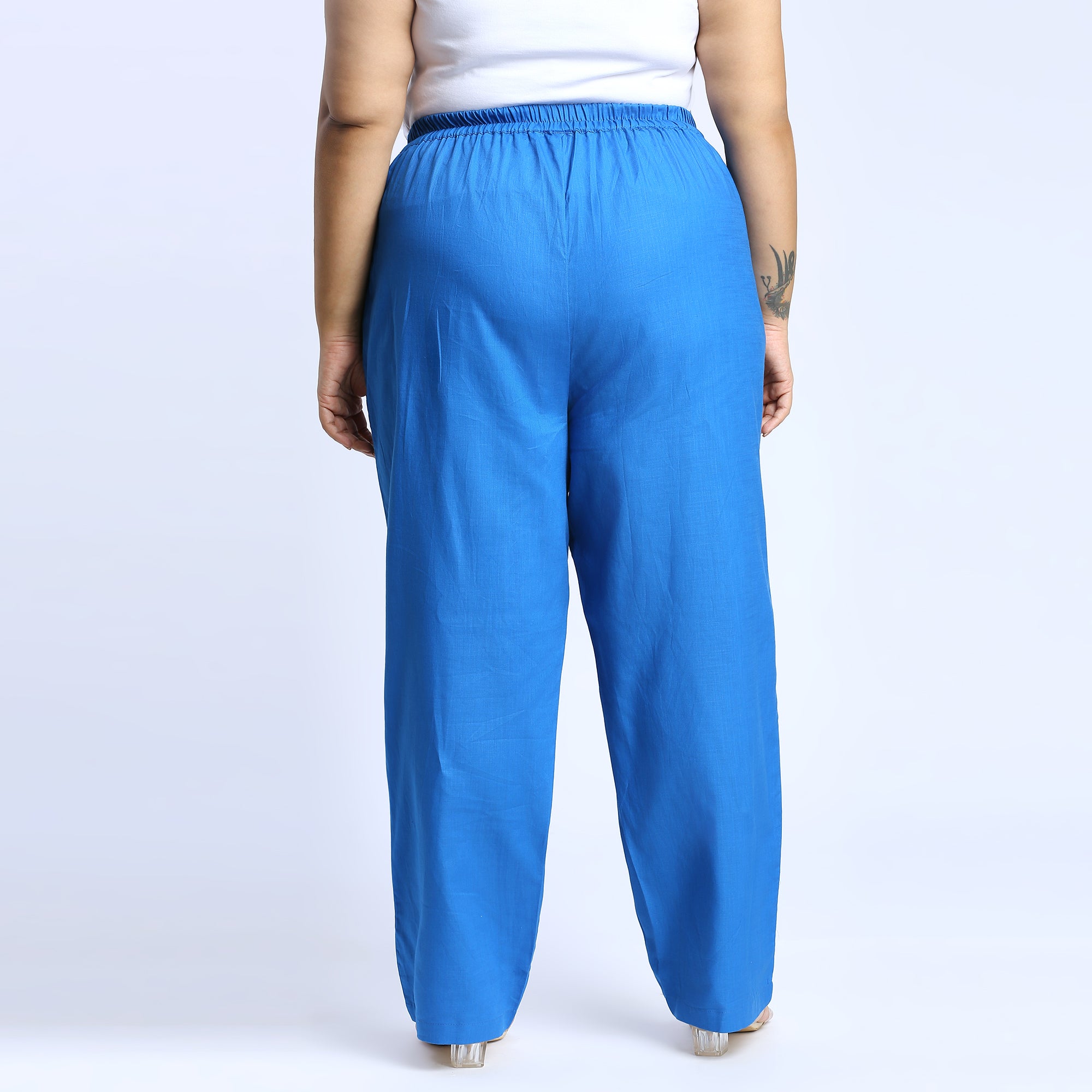 Plus Size Pant | 2XL - 8XL | 100% Cotton | Blue
