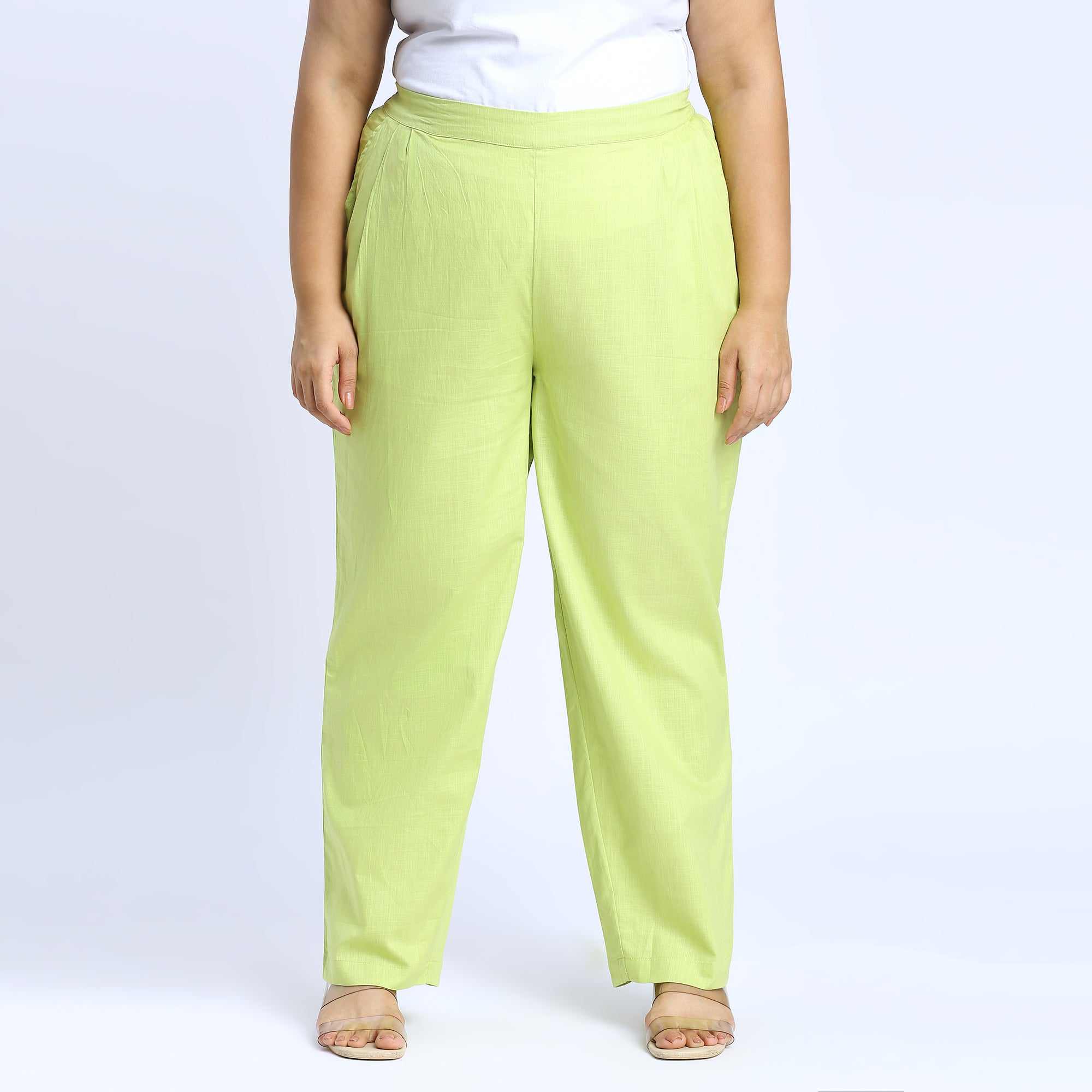 Plus Size Pant | 2XL - 8XL | 100% Cotton | Light Green