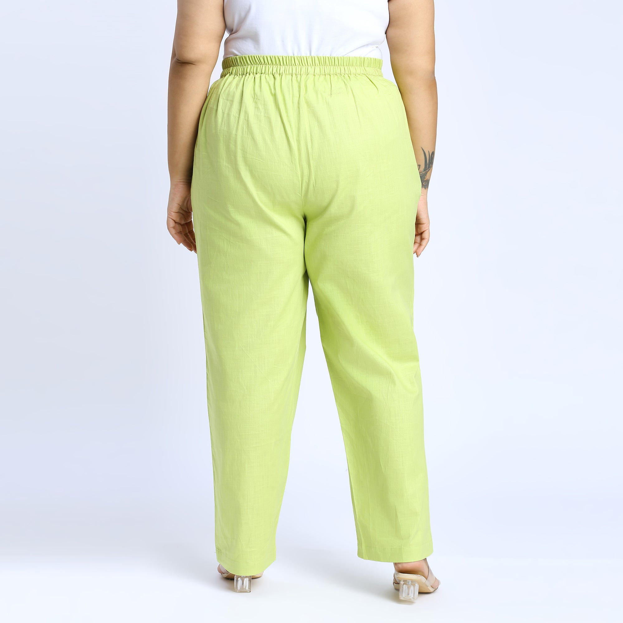 Plus Size Pant | 2XL - 8XL | 100% Cotton | Light Green