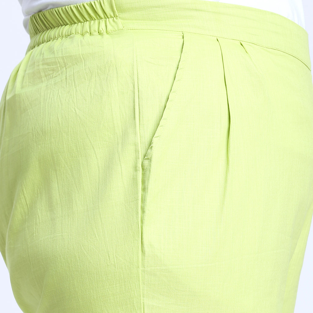 Plus Size Pant | 2XL - 8XL | 100% Cotton | Light Green