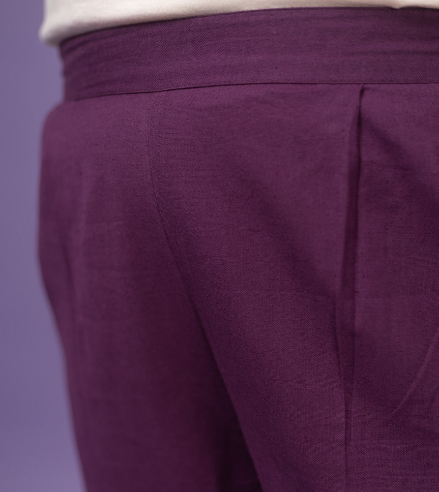 Plus Size Pant | 2XL - 8XL | 100% Cotton | Wine